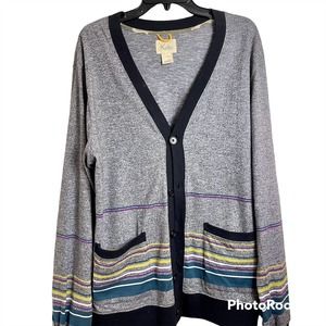 Koto Anthropologie Women's Cardigan Sweater 100% Cotton Size Large